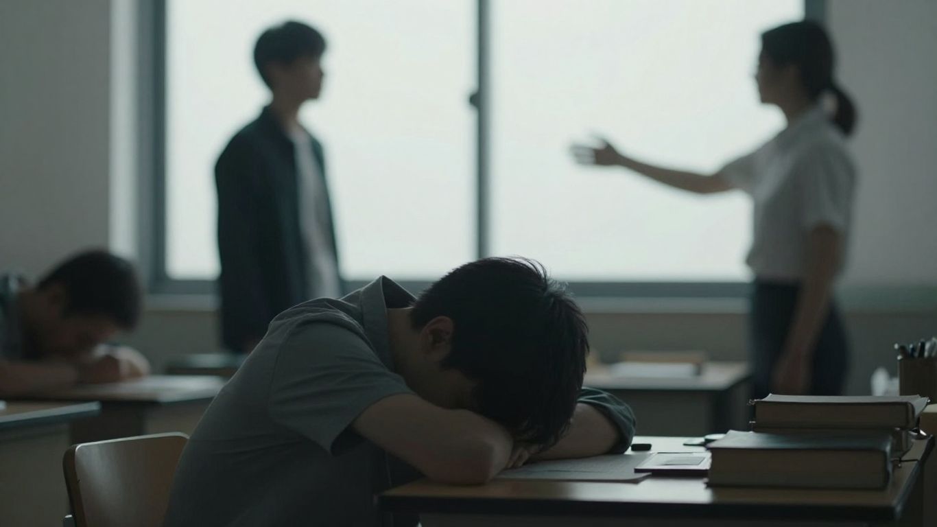 Person experiencing burnout transitioning to well-being.