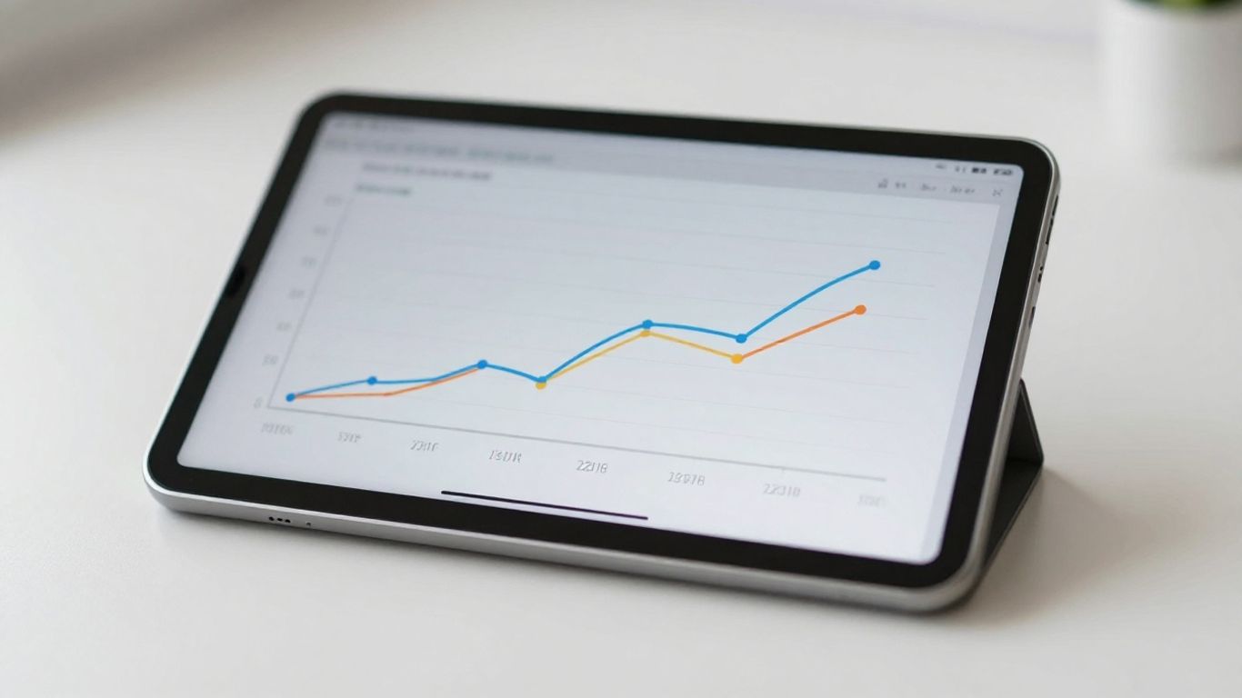 Analytics display showing health progress over time