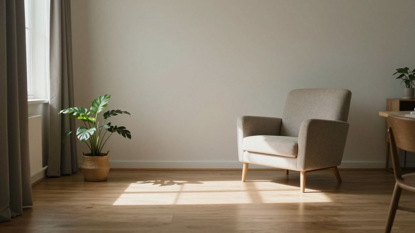 A calm space for mindful meditation