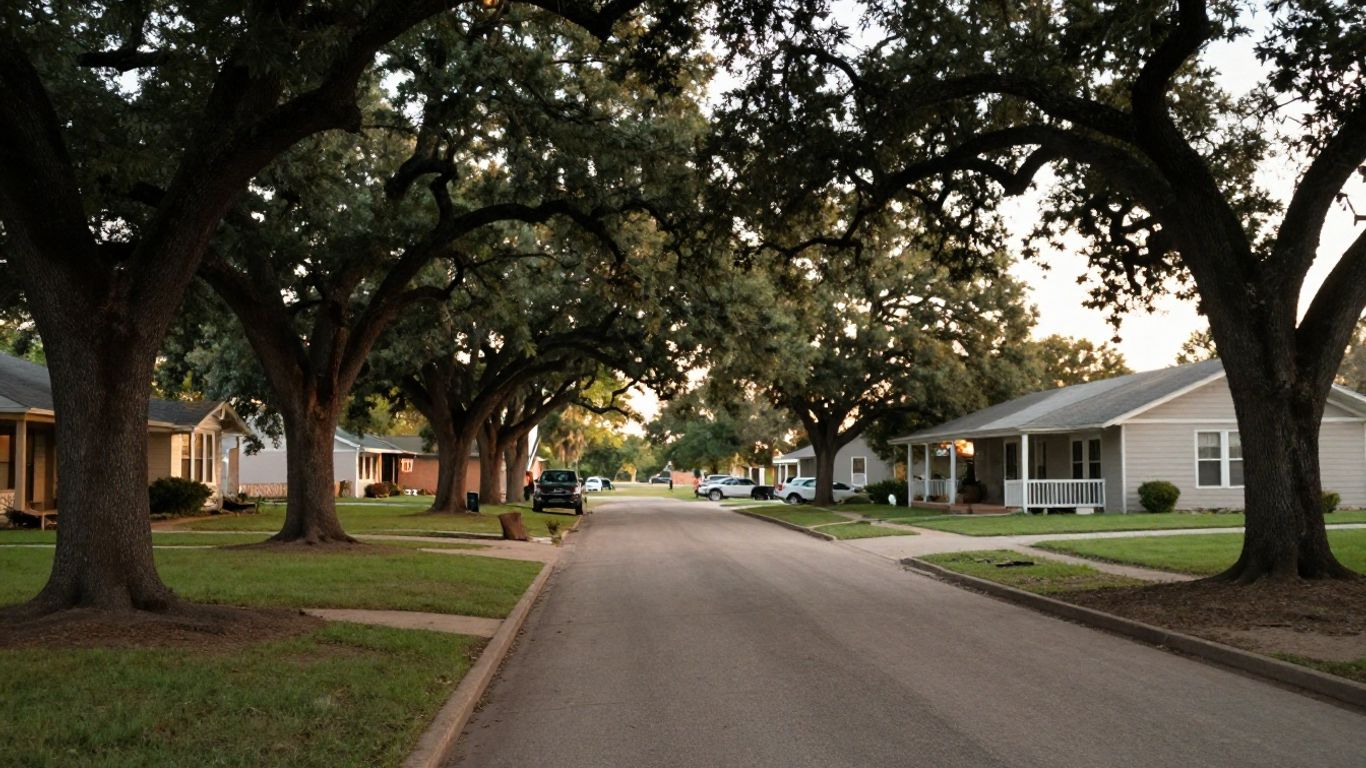 A quiet Texas home near a growing town