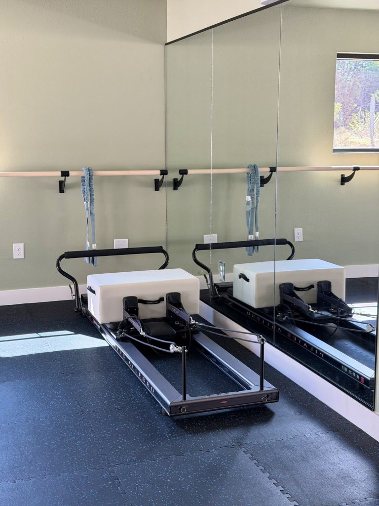 Pilates reformers in the Adoration studio