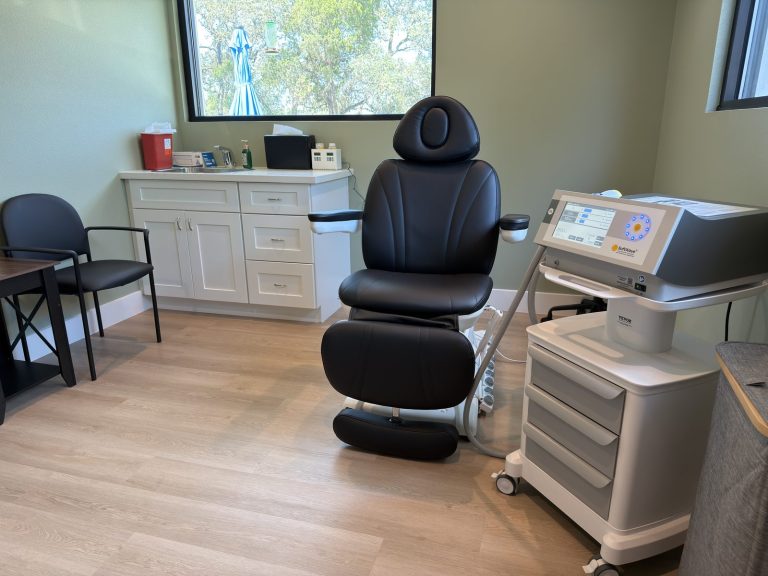 SoftWave therapy treatment room at Adoration